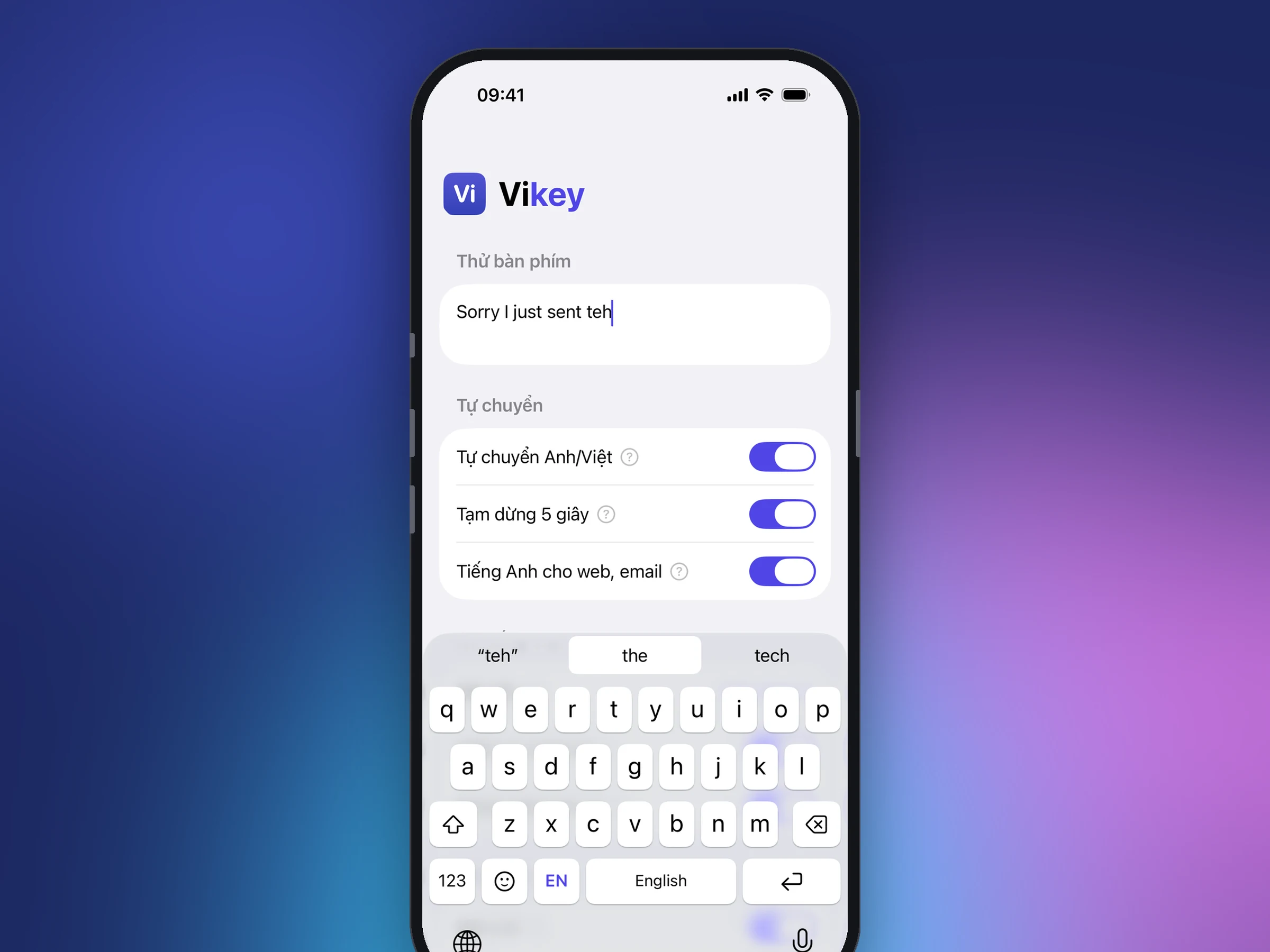 Vikey on iOS